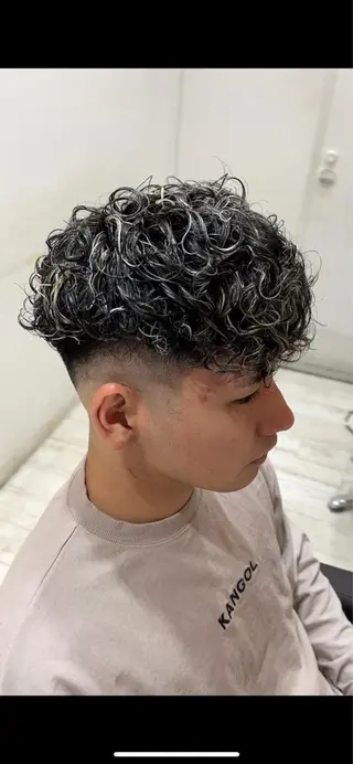 ショート パーマ メンズ 💈men's💈 satoru中目黒のヘアスタイル