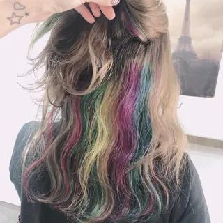 セミロング カラー Rina のヘアスタイル