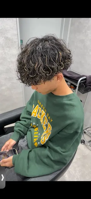 パーマ メンズ 新世代パーマ⚡️ の達人トモ⚡️のヘアスタイル