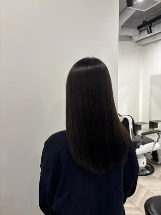 ミディアム カラー 熊取谷 茉那のヘアスタイル