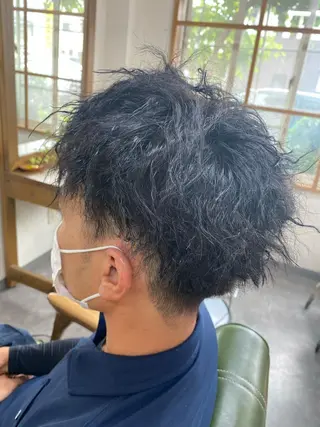 パーマ メンズ 永沼 真依のヘアスタイル