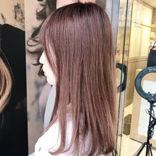 ロング カラー 丸みショートボブ/ タッセルボブ 吉野のヘアスタイル