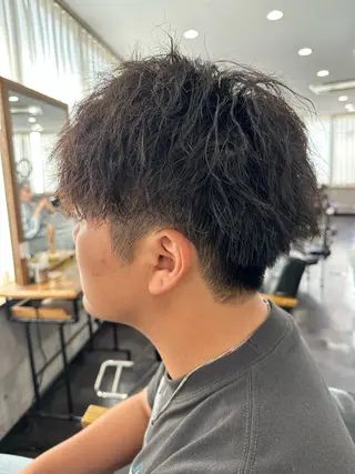 ショート パーマ メンズ メンズ指名率NO1✨ 小松唯歩のヘアスタイル