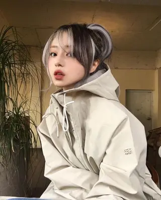 カラー 莉乃/縮毛矯正/髪質 改善/艶カラーのヘアスタイル