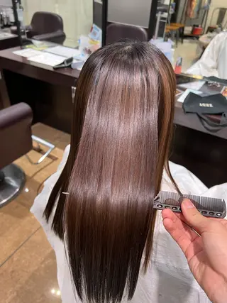 ロング 酸性ストレート 🇰🇷しゅうのヘアスタイル