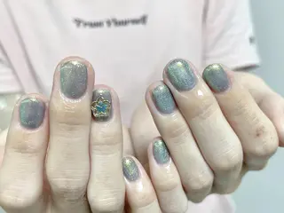 ネイル Shis_🦄shi 韓国風キラキラネイルのネイルデザイン