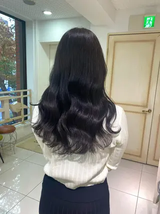 ロング カラー ヘアアレンジ 透明感カラー 古山 結季🌙🖤のヘアスタイル