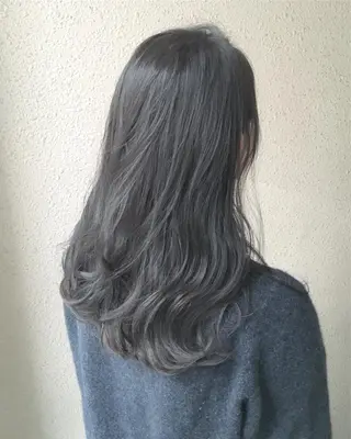 セミロング カラー 【美髪矯正】【スト カール】小野村翔太のヘアスタイル