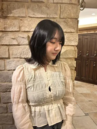 ミディアム Mei /オリーブ カラー/アレンジのヘアスタイル