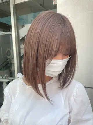 ミディアム カラー パーマ ヘアアレンジ メンズ ブリーチカラー🤍 颯馬🐈‍⬛のヘアスタイル