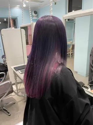 ロング カラー ヘアアレンジ Bob&ハイトーン 専門家CHIHIROのヘアスタイル
