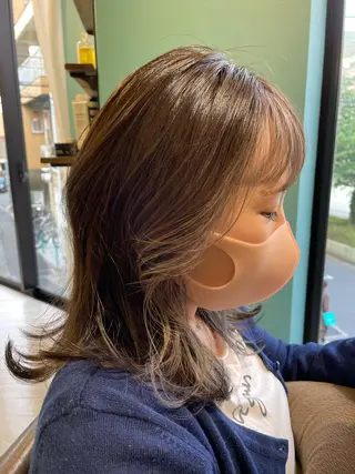 ミディアム 末石 智のヘアスタイル