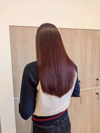 カラー ルプラボウ ふくい きなりのヘアスタイル