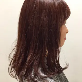 ミディアム カラー fuchigami suzunoのヘアスタイル