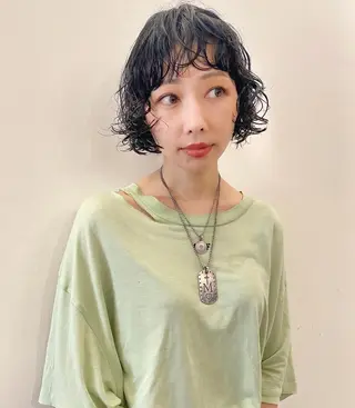 ショート パーマ レイヤー/パーマ /ウルフ/nabeのヘアスタイル