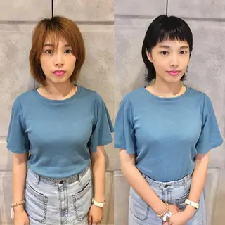 ショート カラー 大人可愛いショート* NoWL栗原隆成のヘアスタイル