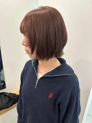 ショート カラー レイヤー/ナチュラル 💐nao.のヘアスタイル