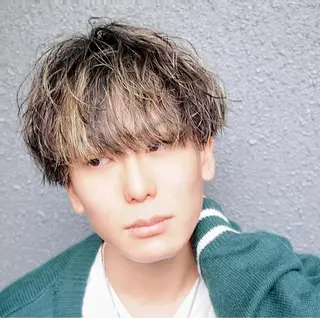 カラー パーマ メンズ トレンドパーマ‼️ NAOKI💥のヘアスタイル