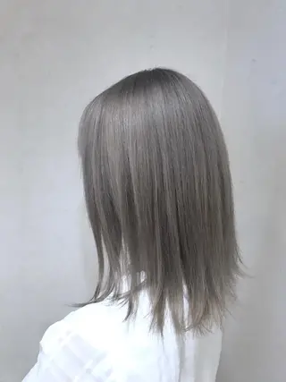 ミディアム カラー パーマ ヘアアレンジ 縮毛矯正/美髪 髪質改善/石田幸輔のヘアスタイル