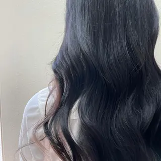 ミディアム カラー パーマ ヘアアレンジ メンズ キッズ ネイル マツエク・マツパ 切りっぱなしヘアボブ ミディアムヘアRYOのヘアスタイル