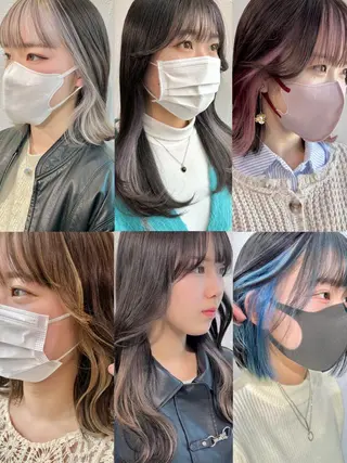 カラー インナーカラー/レイ ヤーカット♡/マキシのヘアスタイル