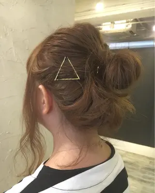 ミディアム セミロング カラー ヘアアレンジ LoRE hair 四条河原町 西尾友里のヘアスタイル