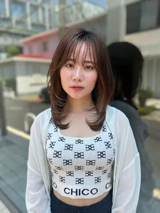 ロング 山中 欧輔のヘアスタイル