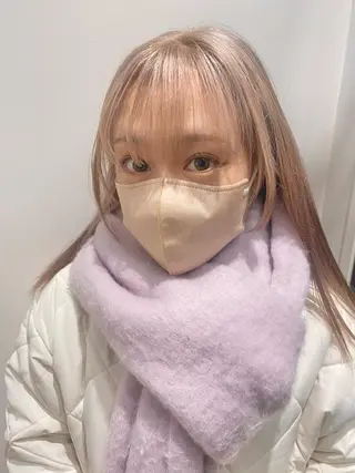 セミロング カラー 増井 彩乃のヘアスタイル