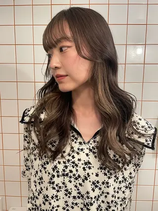 ロング カラー 狩野 羅夢のヘアスタイル