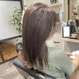 カラー ayaka 縮毛矯正レイヤーのヘアスタイル