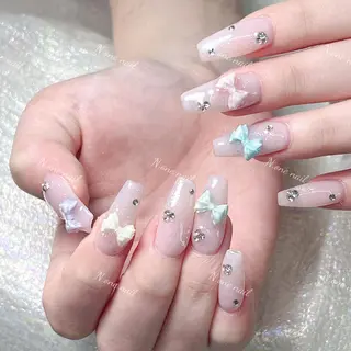 ネイル 長いだし/スカルプ/ パラシェルN.oneのネイルデザイン