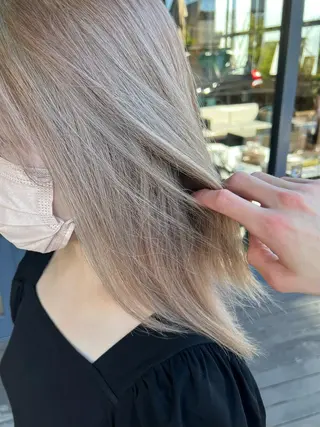 セミロング カラー 渋谷/フェザー/ 毛流れ/竹内凌のヘアスタイル