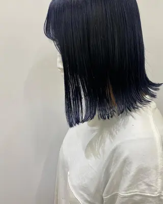 ミディアム カラー stylist トモヤのヘアスタイル
