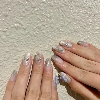 ネイル パラあり！フィルイン 美フォルムのネイルデザイン