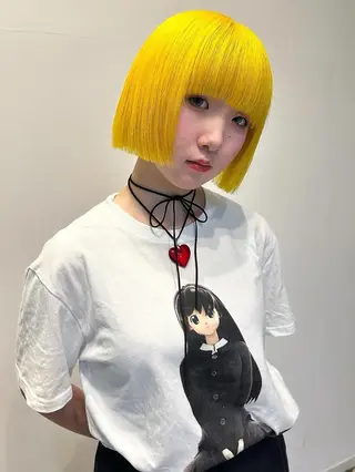 ショート 勝野夏希/ハイトーン /ベージュ/松本のヘアスタイル