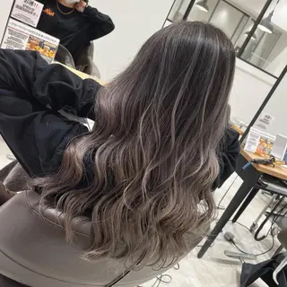 セミロング カラー lien ヒジリのヘアスタイル