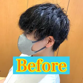ショート パーマ メンズ メンズパーマ&メンズ 縮毛矯正/平野/渋谷のヘアスタイル