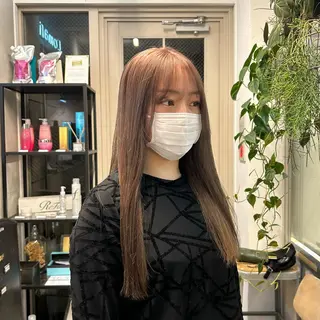 カラー じゅわっと暖色カラー 🍊Moemiのヘアスタイル