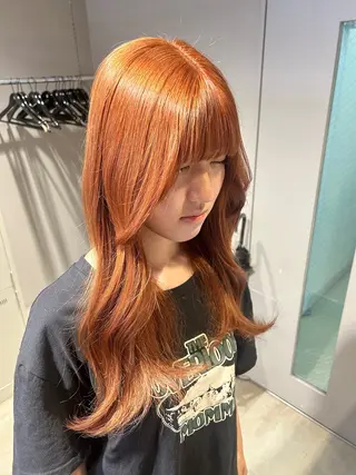 カラー 透明感ベージュ🤎 ナチュラルレイヤーのヘアスタイル