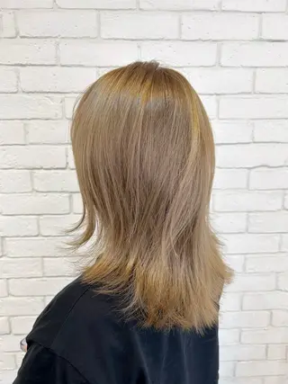 ミディアム カラーアンドケアリタ kitamuuuのヘアスタイル