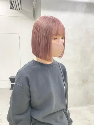 ミディアム カラー パーマ ヘアアレンジ メンズ ハイトーン/レイヤー 🌸さくらのヘアスタイル