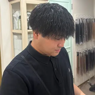 メンズ 美容室ORIKA AI レイヤーカットのヘアスタイル