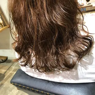 セミロング パーマ Fujita Akariのマツエク・マツパデザイン