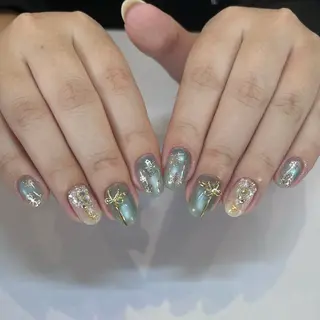 ネイル NAO🐰🎀 ちゅるん⌇パラジェルのネイルデザイン