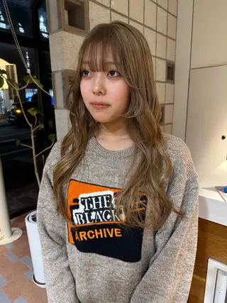 ロング 松本  夏海のヘアスタイル
