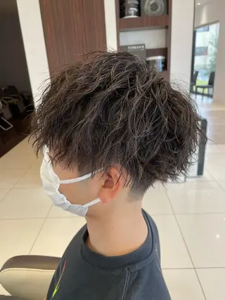 パーマ メンズ 竹田 京人のヘアスタイル