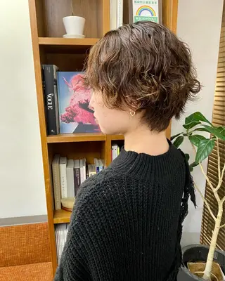 ショート パーマ Paddle所属・似合わせレイヤー/ ニュアンスパーマ高倉のヘアスタイル