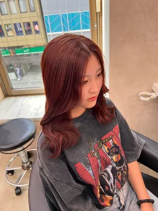 セミロング 💖札幌カラー 指名No.1💖玲奈のヘアスタイル