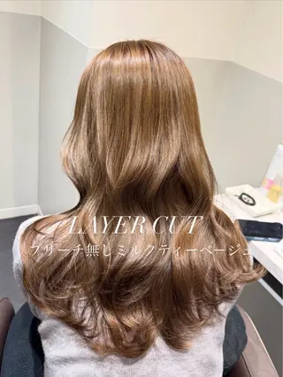 セミロング カラー 🪞美髪レイヤー特化 🪞青木のヘアスタイル