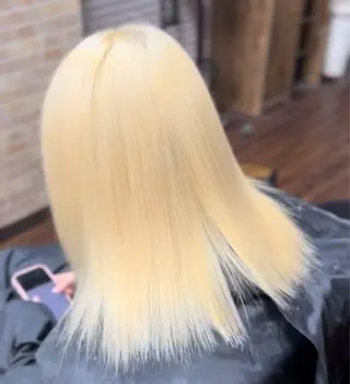 ミディアム 縮毛矯正/艶カラー/ ブリーチ/SHOTAのヘアスタイル